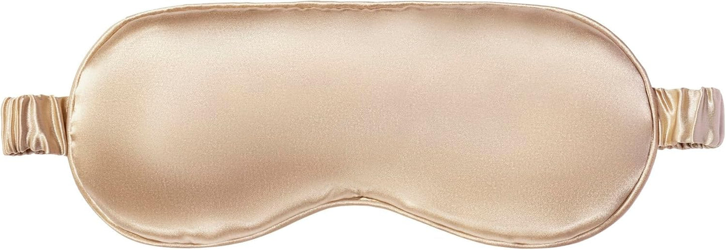 slip Pure Silk Sleep Mask - 100% Mulberry Silk, Ultra Soft & Comfortable, Blocks Light for Restful Sleep| Adjustable Strap for Perfect Fit, Gentle on Skin & Hair (Black - 1 Count Pack of 1)