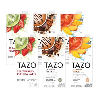 TAZO Skinny Chai Latte Concentrate, 32 oz Cartons, 2-Pack