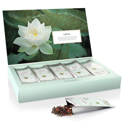 Tea Forte Single Steeps Tea Sampler, 15 Loose Leaf Pouches