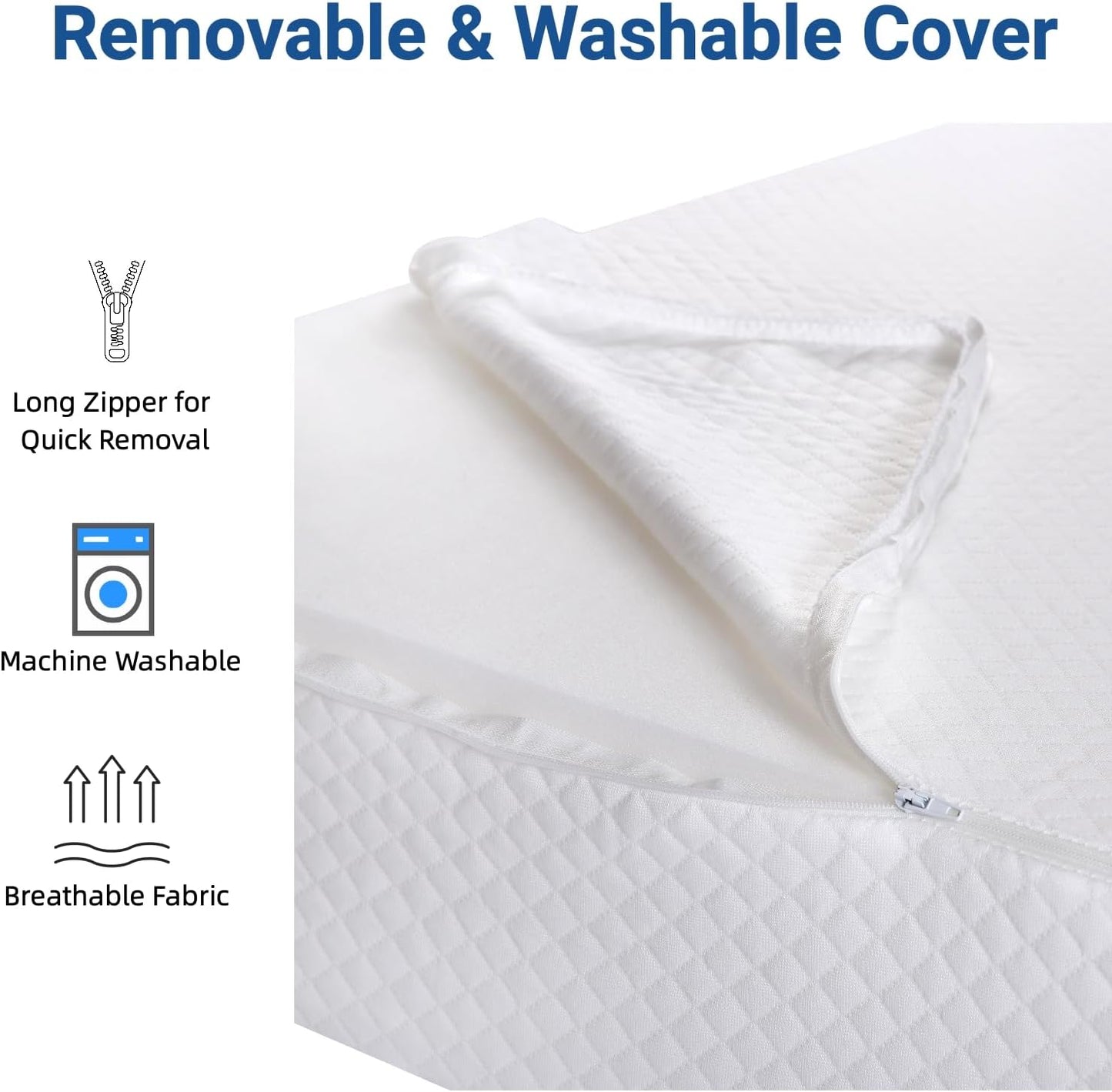 31" Extra-Long Wedge Pillow, Full Torso Support with Gentle Incline, Upper Body Elevation for Sleeping, Acid Reflux, Snoring Relief, Back Pain Relief, After Surgery, Gray