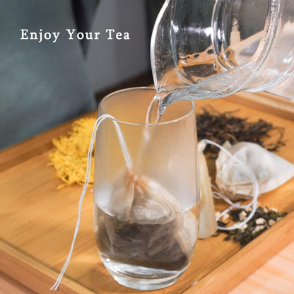 NEPAK 600 Pcs Disposable Tea Bags with Drawstring,Tea Filter Bags,Empty Tea Bags for Loose Leaf Tea(2.36 x 3.15 inch)