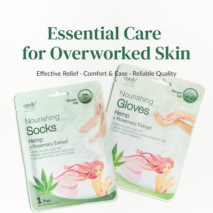 Epielle Foot Peel Mask | 2 Pairs | For Cracked Heels, Dead Skin & Calluses | Smooth & Repair Rough, Dry Skin | Beauty Gift, Spa Day, Gift Set | Korean Skincare