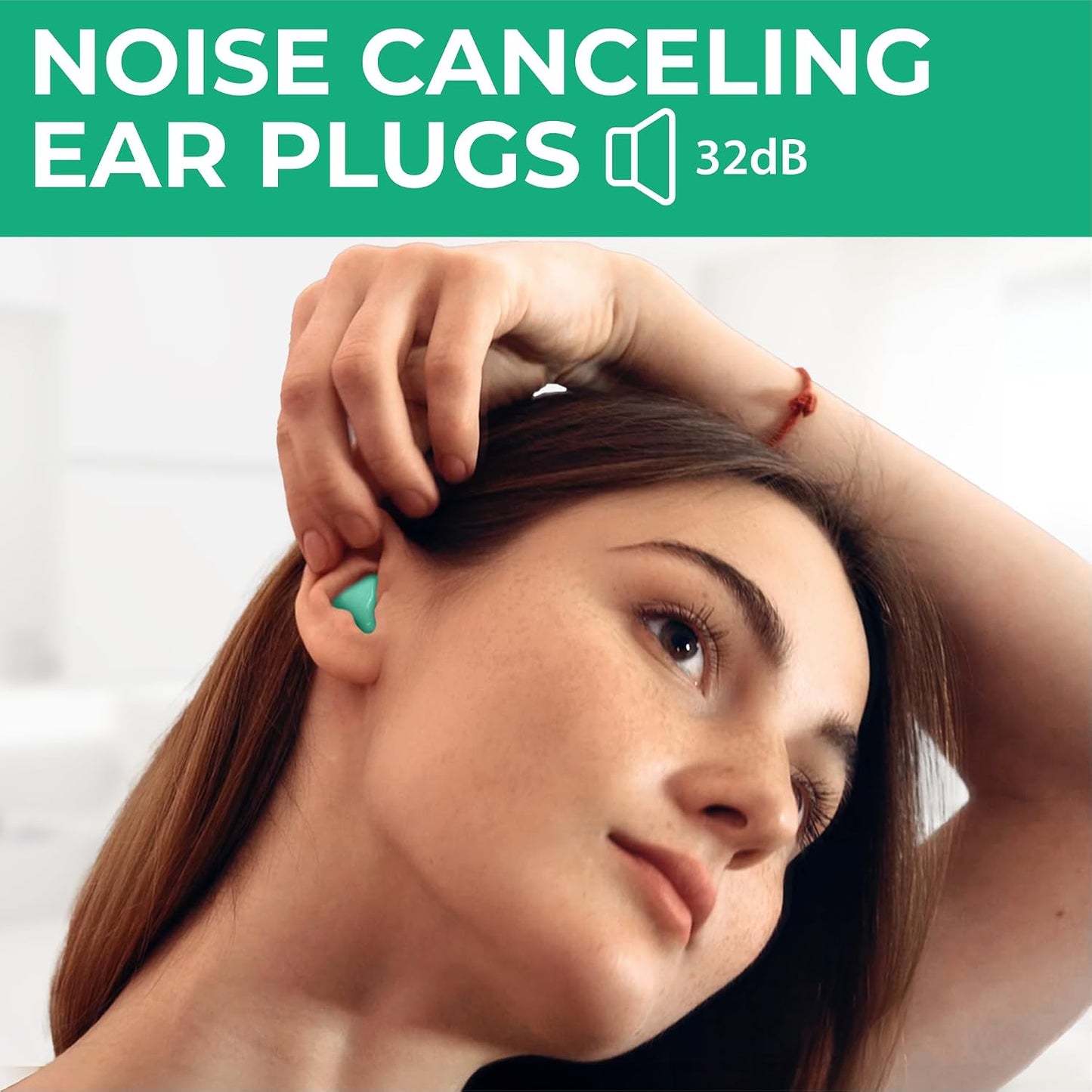 Peace&Quiet | PQ Wax Ear Plugs for Sleeping, Swimming - Soft Noise Cancelling Silicone Gel Wax Earplugs for Sleep and Swimmers, Sound Blocking Level of 32 Db, Color: Blue