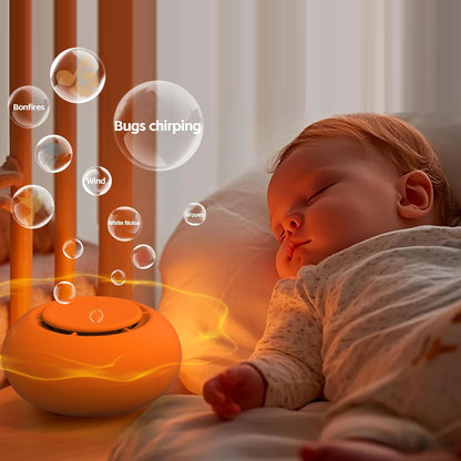 Portable Baby Sound Machine [White Noise for Babies Kids Adults][Timer Function][20 Soothing Sounds][Sleep Soother] 15 Hours Battery Life, Travel,Registry,Gifts,Shower,Clips on Baby Stroller