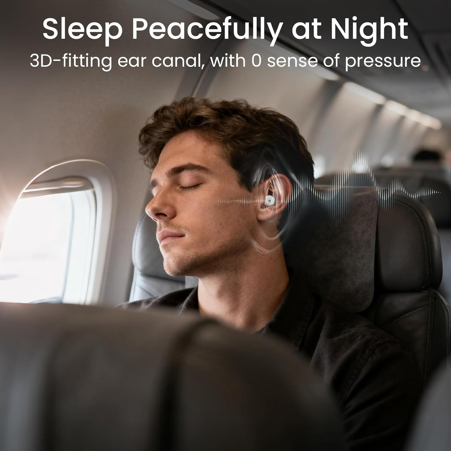 Ear Plugs for Sleeping, Reusable Soft Silicone Earplugs, 4 Sizes of Noise Cancelling Earbuds 30dB, Comfortable Fit Noise Reduction Eargasm Earplugs for Studying, Concerts, Travel