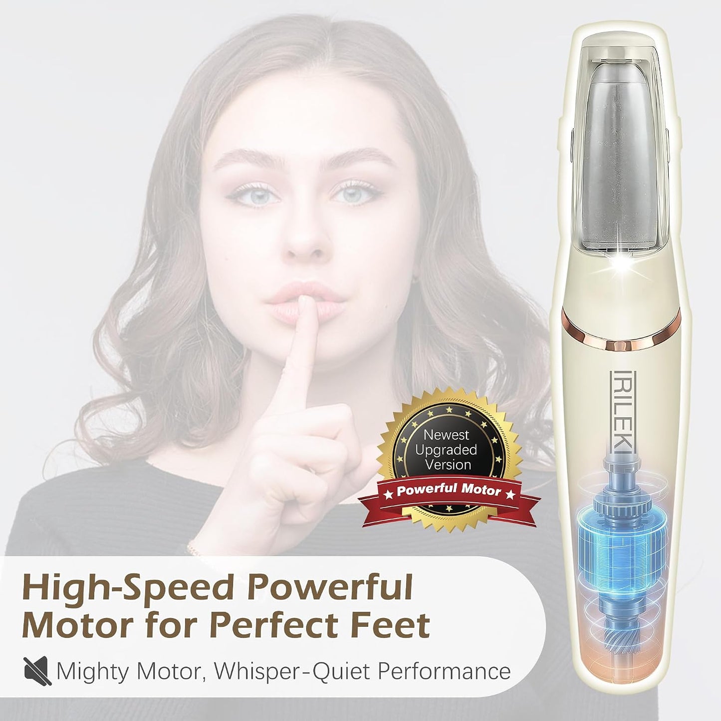 Upgraded Electric Callus Removers for Feet, Electric Foot Callus Remover, Rechargeable Portable Electronic Foot File Pedicure Tools, Professional Pedi Feet Care for Dry/Dead Skin, for Feet & Hands