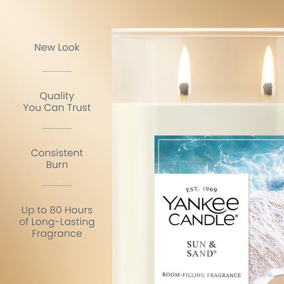 Yankee Candle Sage & Citrus, Scented Candle, 14.5oz 3-Wick Candle Jar with up to 40 Hours Burn Time, Giftable