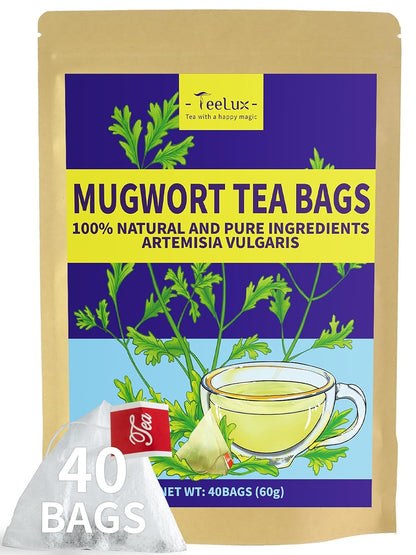 TeeLux Chamomile Tea Bags, 1.5g/bag, Pure Natural Chamomile Flowers Herbal Tea, Caffeine Free, 100 Count