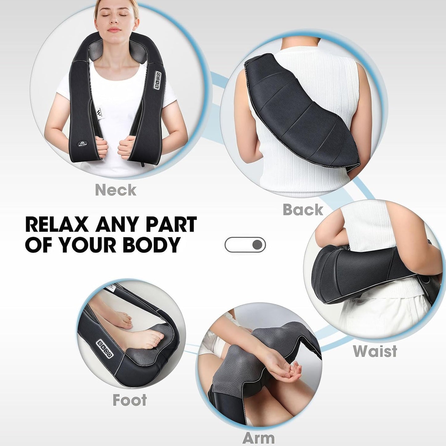 MagicMakers Fathers Day Dad Gifts, Shiatsu Neck Massager with Heat for Pain Relief Deep Tissue – Christmas Gift for Women, Men, Mom, Dad, Her, Him– Amazing Back & Shoulder Relief from Daughter or Son