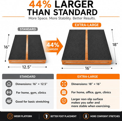 MUCITAGF Professional Slant Board, Adjustable Incline Board and Calf Stretcher, Slant Board for Calf Stretching, Calf Stretch Board