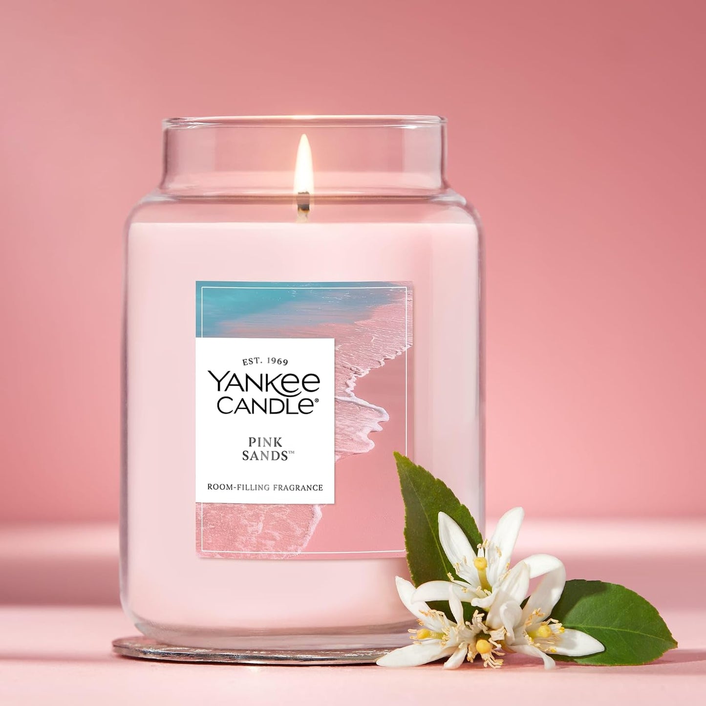 Yankee Candle Pink Sands Scented Candle, 22oz Large Jar