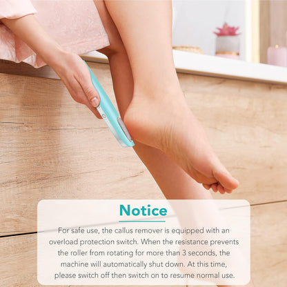 LINKEVAP Electric Callus Remover for Feet, Professional Pedicure Kit Foot Scrubber for Dry, Dead, Cracked, Hard Skin, at Home Feet Spa Care Kit for Men & Women (Cold White)