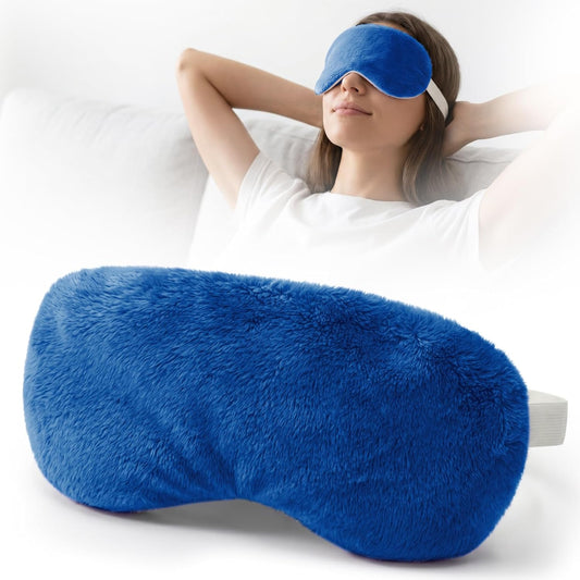 Heated Eye Mask for Dry Eyes, Steam Warm Compress for Stye Eye Treatment, Relieve, Hot Compress, Moist Heat Mask for Blepharitis (Steel Grey)