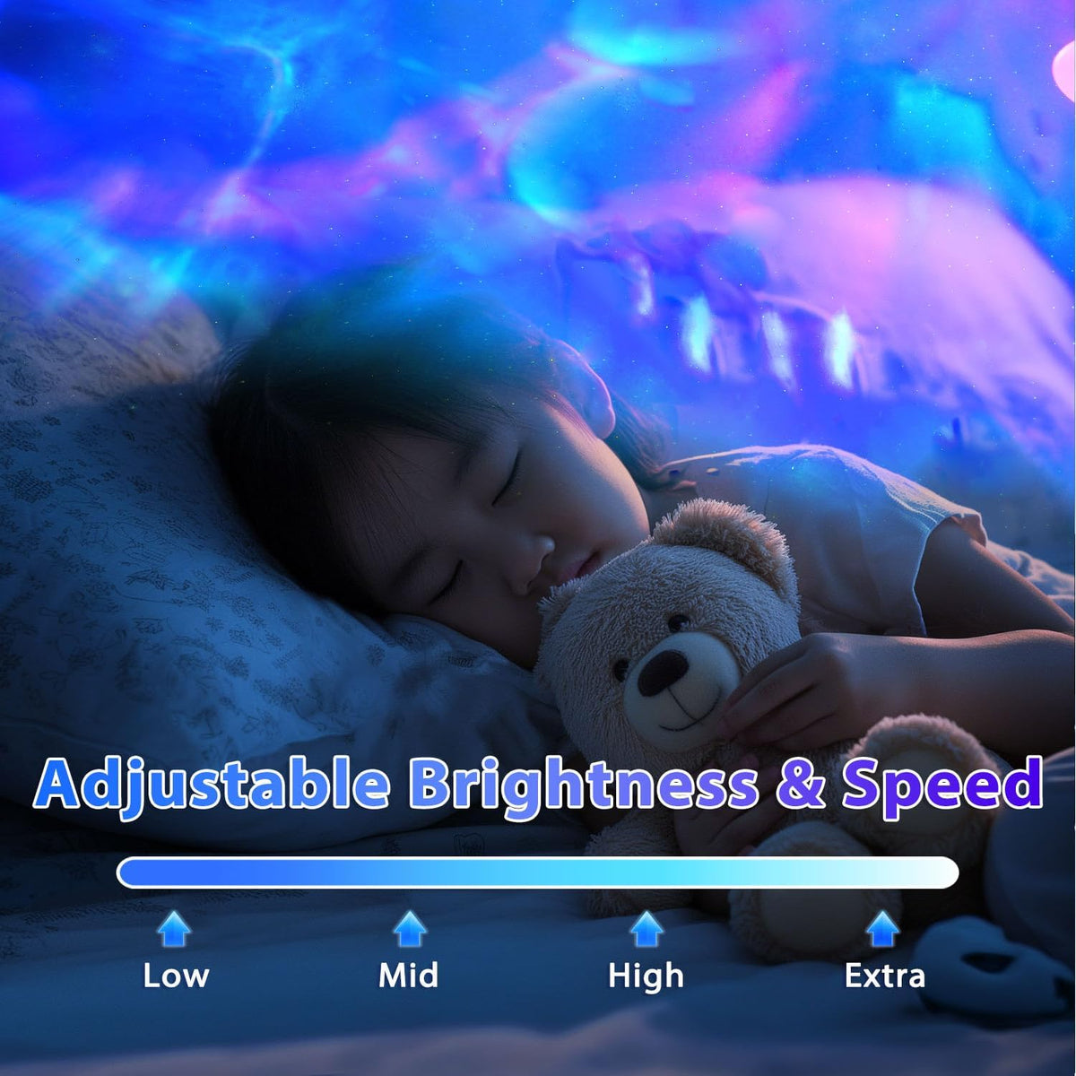 Galaxy Projector for Bedroom, Night Light for Kids, Nebula Ceiling LED Lamp