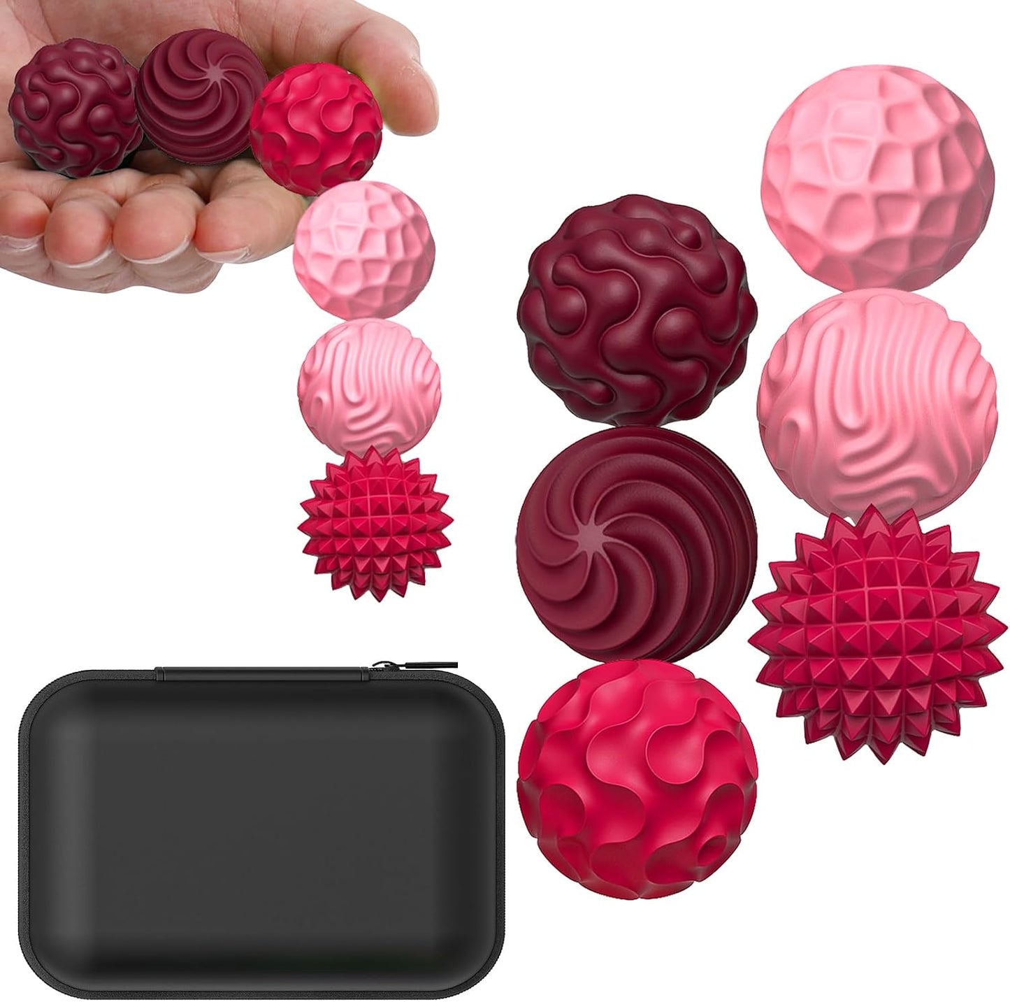 BUSOHA Silicone Magnetic Fidget Balls - 4 Pack Fidget Toys for Adult