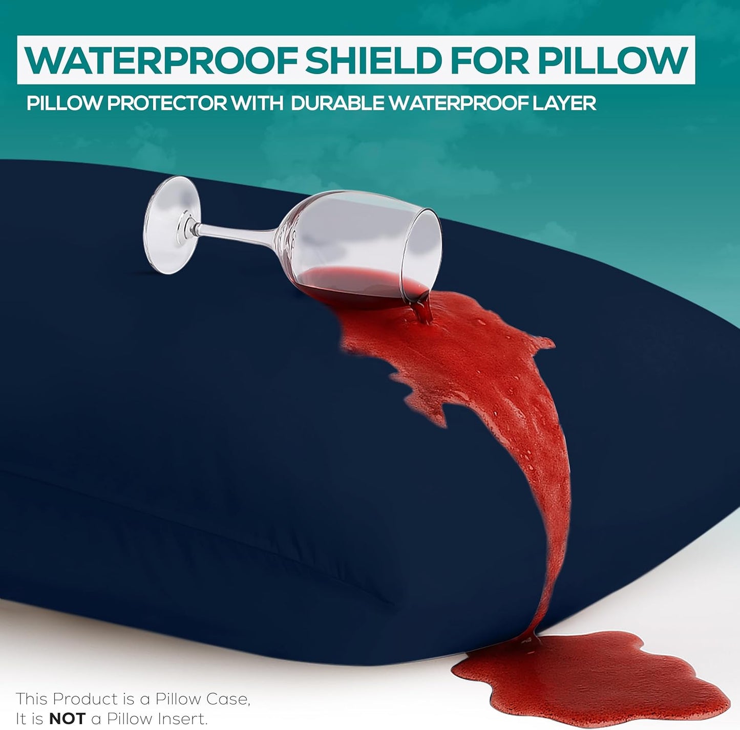 Utopia Bedding Premium 100% Waterproof Pillow Protectors with Zipper Standard Size (Set of 4), Bed Bug and Dust Mite Proof Zippered Pillow Covers, Pillow Encasement Cases, Gray