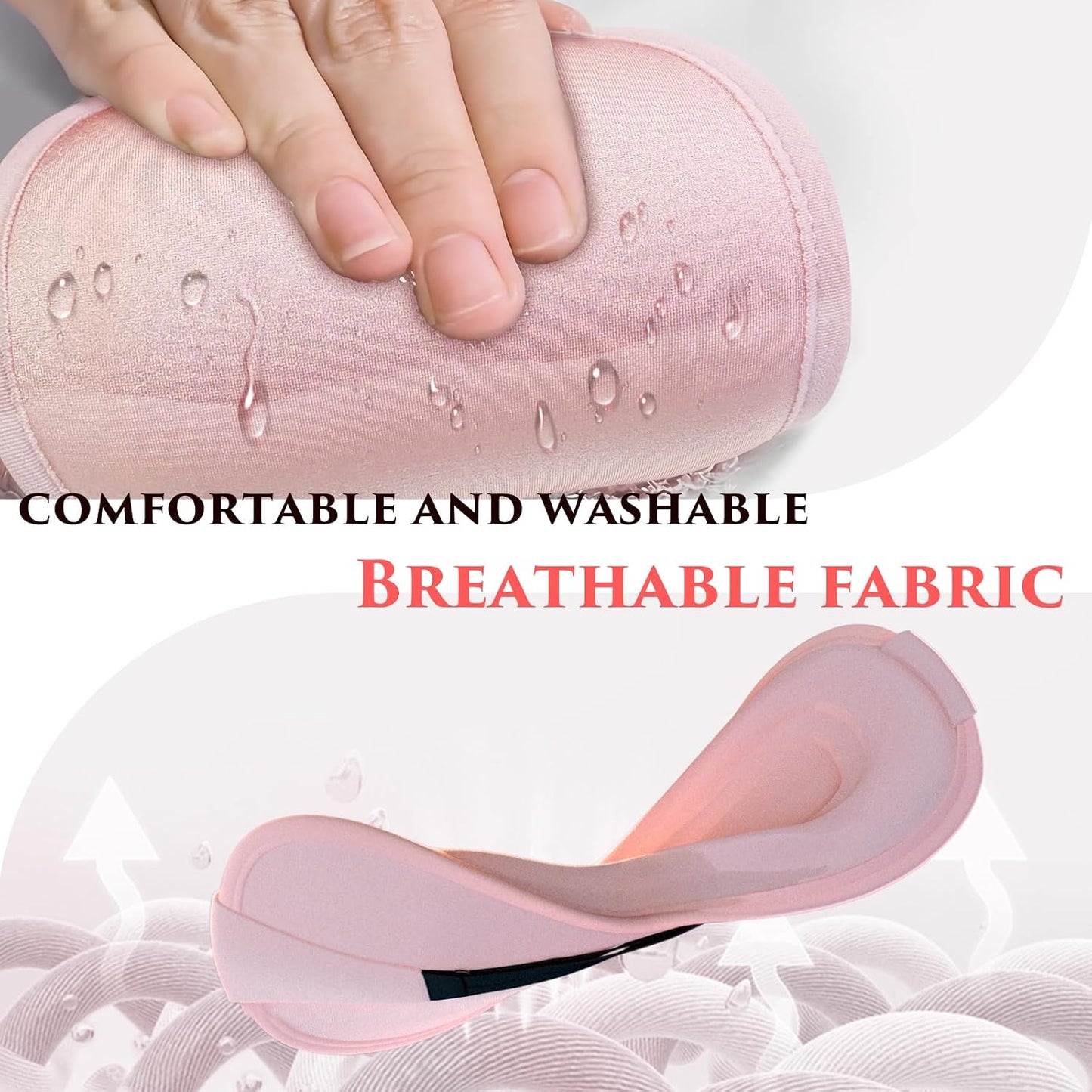 Weighted Eye Mask Cover for Sleeping - Eye Masks for Sleep with Adjustable Strap, Lash Extension Eye Covers for Women Men, 3D Contoured, Plane Travel Essentials, Blindfold for Meditation