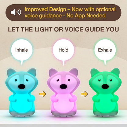 Speaking Breathing Lamp, Guided Meditation & Breathing Light, Kids & Adults
