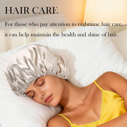 Satin Bonnet Double Layer Silk Bonnet for Sleeping Women for Natural Curly