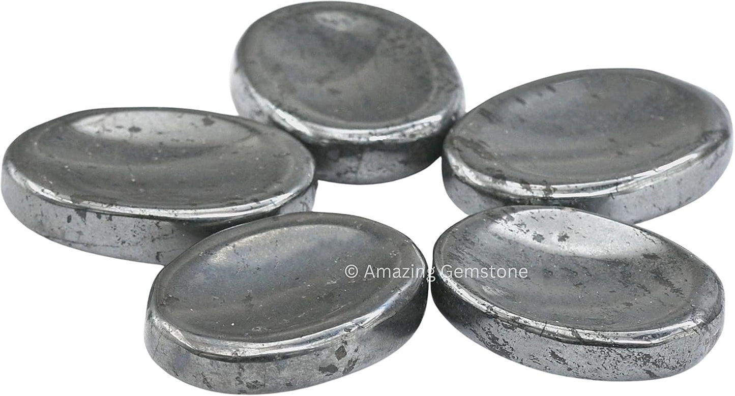 Amazing Gemstone Labradorite Thumb Worry Stone, Anxiety Stone, Healing Crystals - Piedra Crystal Fidget for Gift, Meditation, Calming, Relaxation, Stress Relief - Colors B