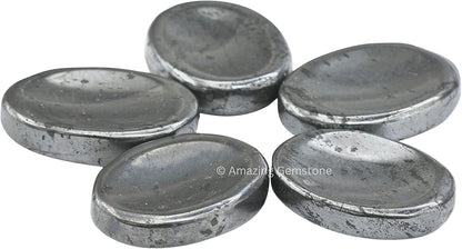 Amazing Gemstone Labradorite Thumb Worry Stone, Anxiety Stone, Healing Crystals - Piedra Crystal Fidget for Gift, Meditation, Calming, Relaxation, Stress Relief - Colors B