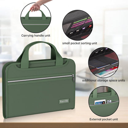 Tamfile Fireproof Accordion File Organizer, Expanding File Folder