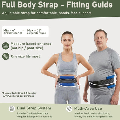 4PK Flexible Gel Ice Packs for Injuries Reusable - Gel Ice Pack Cold Compress for Knee, Back, Neck, Wrist, Hand, Elbow, Ankle Pain Relief - 9.5" x 4.5"