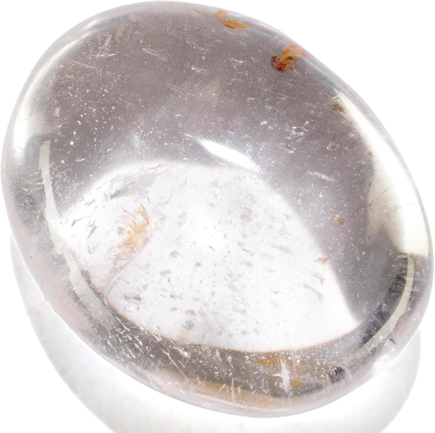 KALIFANO Palm Stone with Healing & Calming Effects - AAA+ Grade High Energy Worry Stone with Information Card - Reiki Crystal Used for Courage (Family Owned and Operated)