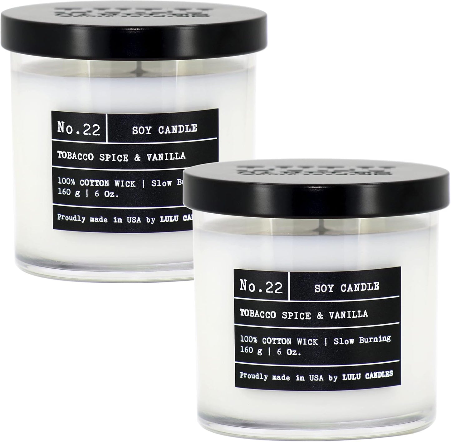 Lulu Candles | Jasmine, Oud & Sandalwood | Luxury Scented Soy Jar Candle | Hand Poured in The USA | Highly Scented & Long Lasting (9 Oz.)
