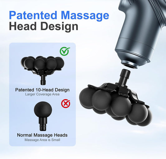 LEERCON Massage Gun Deep Tissue Mini Muscle Back Massager for Pain Relief