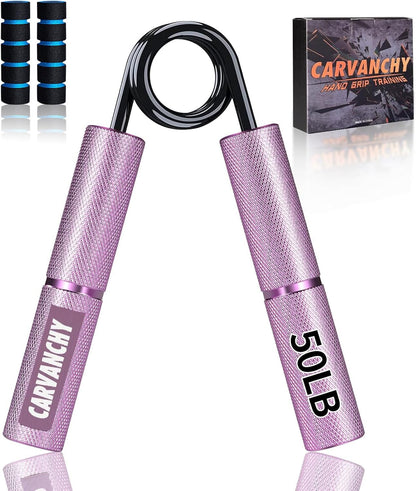 Grip Strength Trainer Set, 6 Pack, 50-350LB, Wrist Forearm Strengthener, Metal No Slip, Hand Grip Gripper Strengthener for Strength Training and Exercise, Hand Workout Squeezer Grip Strength