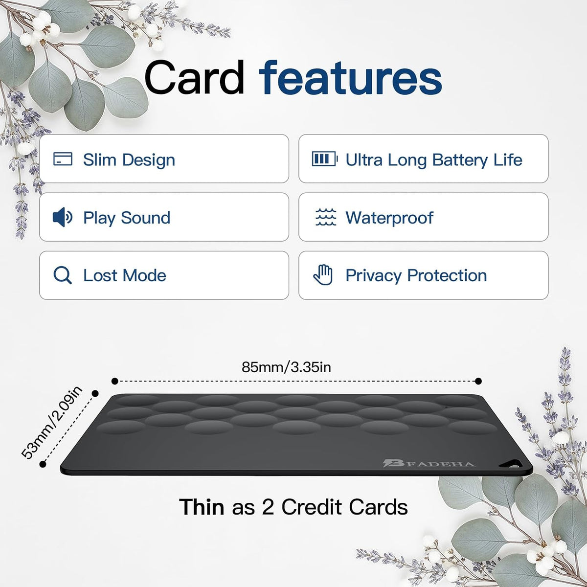 2026 Apple MFi Certified Wallet Tracker Smart Card for Find My