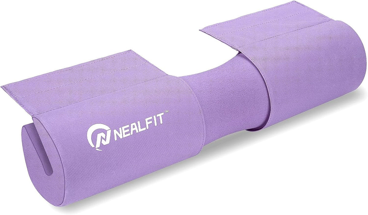 NEALFIT Barbell Pad Squat Pad for Squats—Squat Bar Pad—Great for Weightlifting,Lunges and Hip Thrusts—Foam Sponge Pad—Fit Standard and Olympic Bars Perfectly