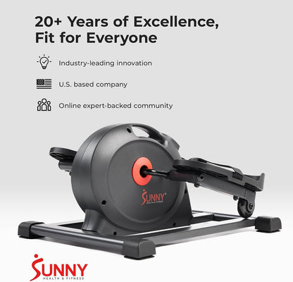 Sunny Health & Fitness Under Desk Pedal Elliptical Machine Leg Exerciser
