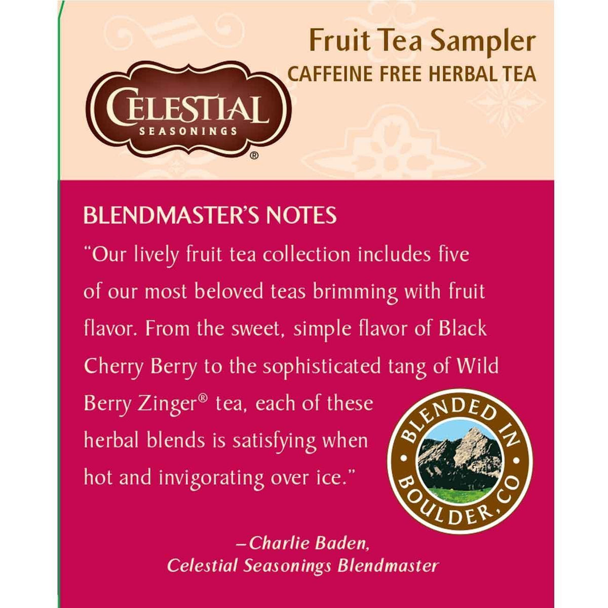 Celestial Seasonings Fruit Tea Sampler, 18 Count (Pack of 2)