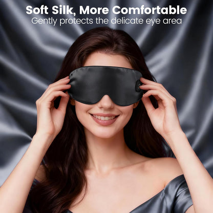 Cordless Heated Eye Mask for Dry Eyes, Blocking Light Warm Compress Rechargeable, 1000mAh Electric Eye Heating Pad for Sleeping, Washable Heat Sleep Mask with 3 Temperature Settings, Grey