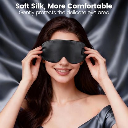 Cordless Heated Eye Mask for Dry Eyes, Rechargeable Heat Sleep Mask, Grey