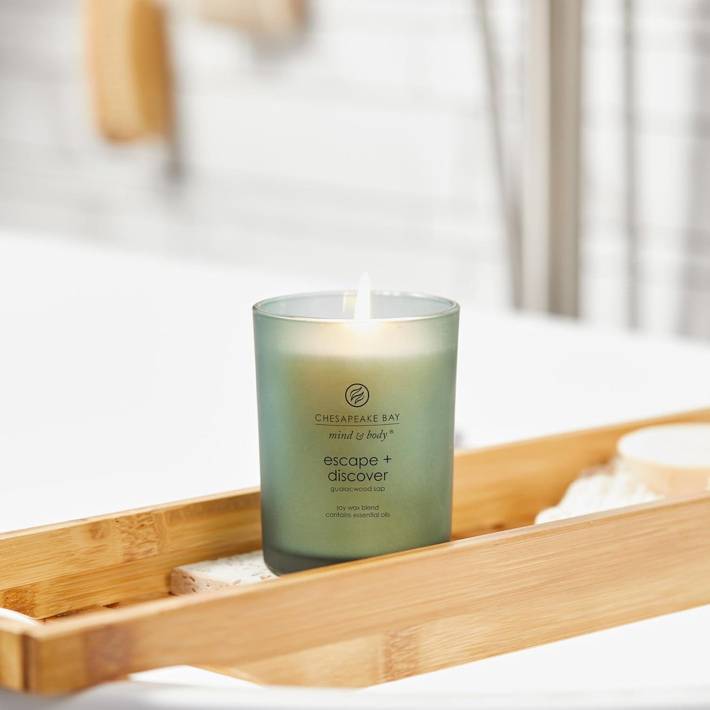 Chesapeake Bay Candle Scented Candle Serenity + Calm (Lavender Thyme) Coffee Table Home Décor