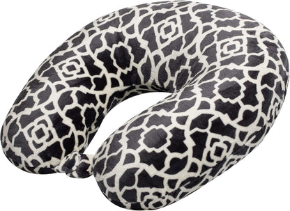 Wolf Essentials Adult Cozy Soft Microfiber Neck Pillow for Travel – Compact, Machine Washable - Perfect for Airplane, Car, or Home Use - Filled and Finished in The USA – Charcoal