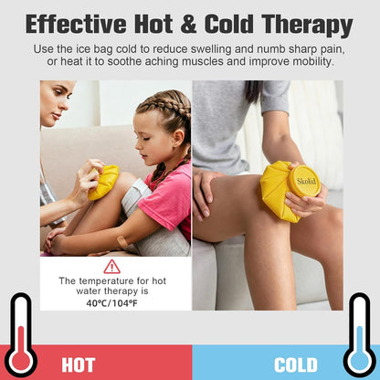 Ice Packs for Injuries Reusable, 6" 9" 11" Leakproof Ice Bags, Thickened Cold Pack Hot Therapy for Pain Relief, Swelling, Knee, Shoulder, Post-Surgery (3, Gray, 6"/9"/11")