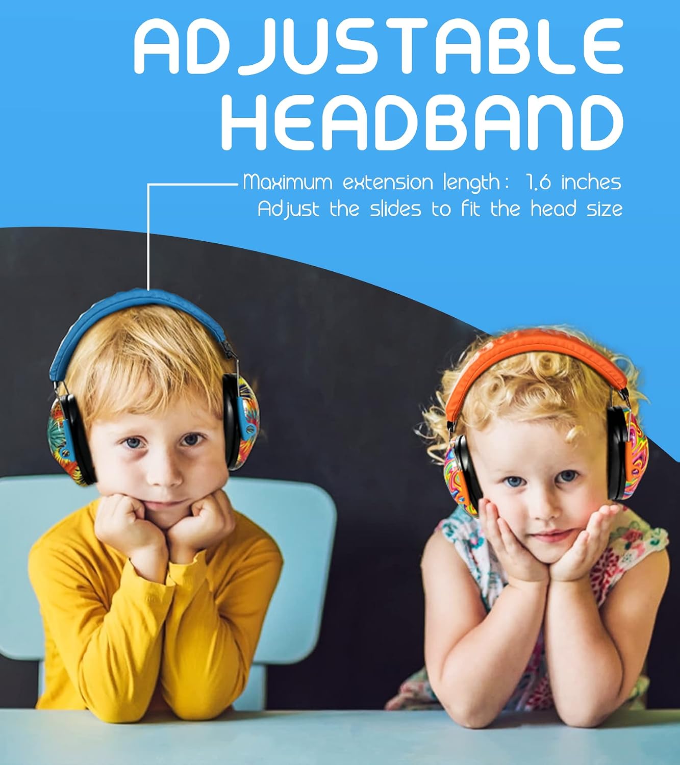 PROHEAR 032 Kids Ear Protection – Ear Muffs for Noise Reduction, 25NRR Noise Cancelling Headphones for Kids,Toddlers, Autism, Sensory Use, Hearing Protection – Orange