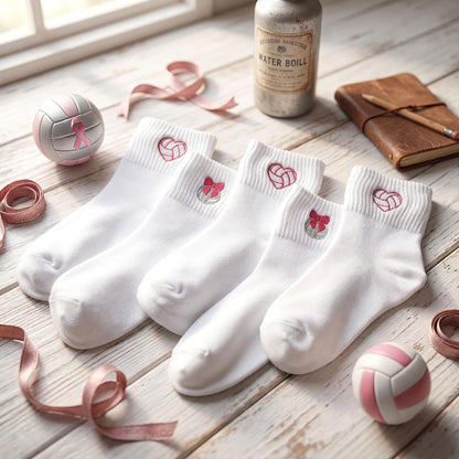 Eurzom 10 Pairs Socks Womens Crew Elastic Ankle Length Cotton Socks Aesthetic Cute Lightweight Low Cut Gifts for Women - Colors A
