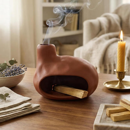 CEREMONY Palo Santo Holder -Mini Ceramic Incense Holder for Palo Santo Sticks