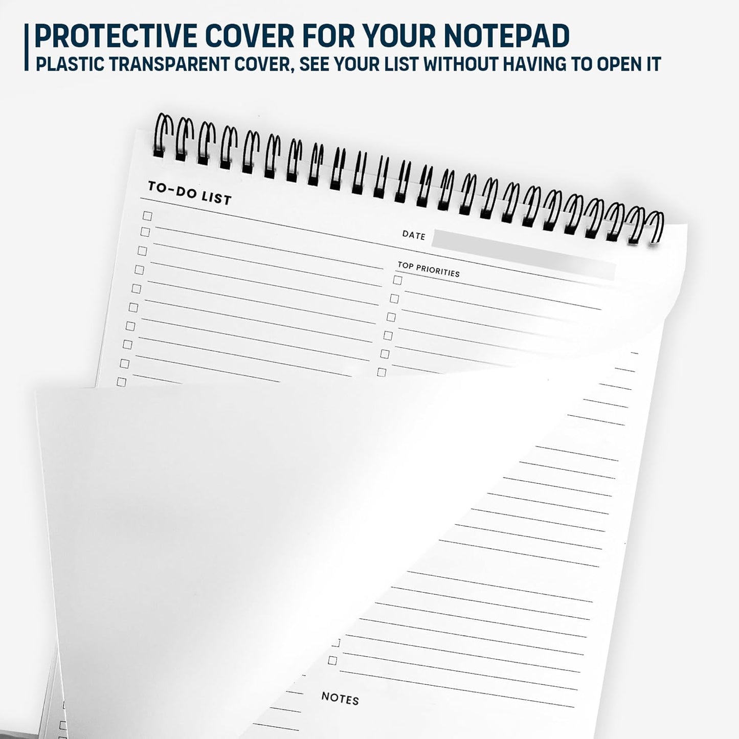 Weekly Planner Pad: To Do List Desk Notepad with Multiple Sections - 8.5x11" 52 Sheets - Undated Tear Off Notebook Calendar - Habit Planning Tracker, Task Goal Checklist Organizer - Agenda Plan Pad