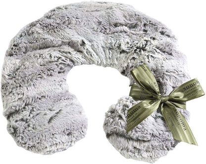 Sonoma Lavender Luxury Lavender Heatable/Chillable Neck Pillow, Microwaveable for Neck and Shoulders with Removable Washable Covers, Great for Relaxation and Pain Relief (Angora Platinum)