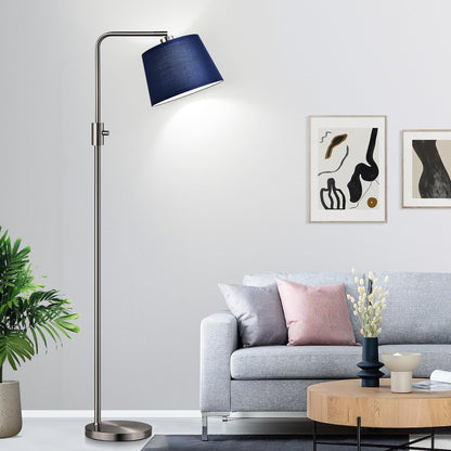 【Upgraded】 Dimmable Floor Lamp, 1000 Lumens LED Edison Bulb Included, Arc Floor Lamps for Living Room Modern Standing Lamp with Linen Shade, Tall Lamp for Bedroom Office Dining Room- Black