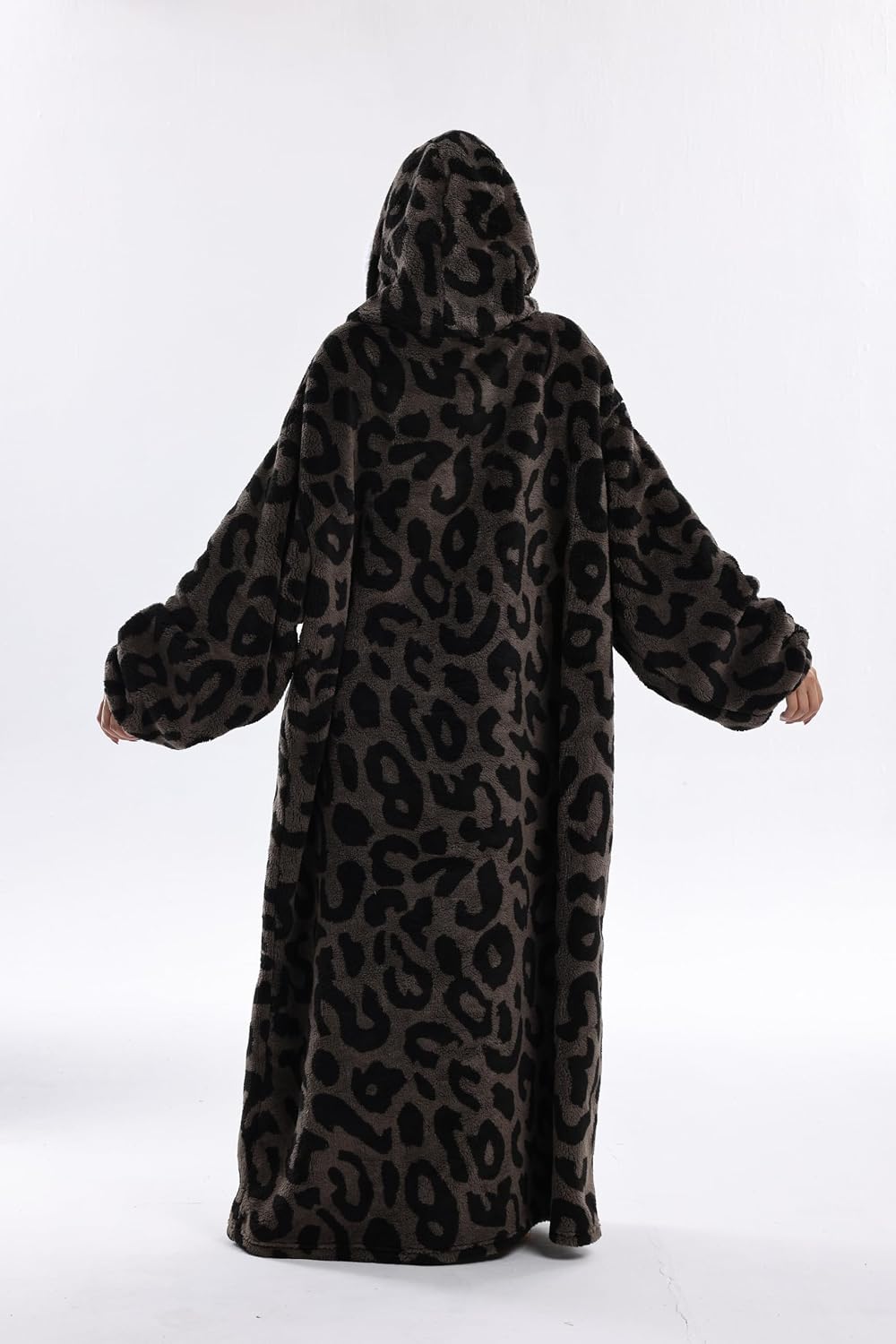 Capecage Blanket Hoodie, Long Hooded Blanket Sweatshirt as Birthday Gifts for Women Men, Long Wearable Blanket for Women Men.
