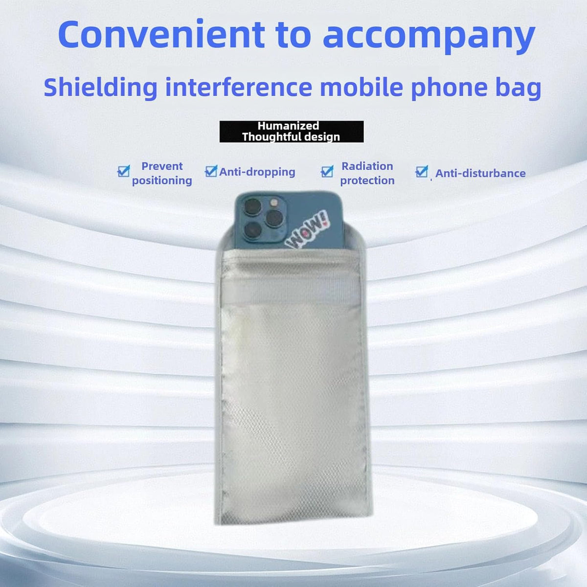 Faraday Bag for Phones, RFID Shielding Signal Blocking Pouch