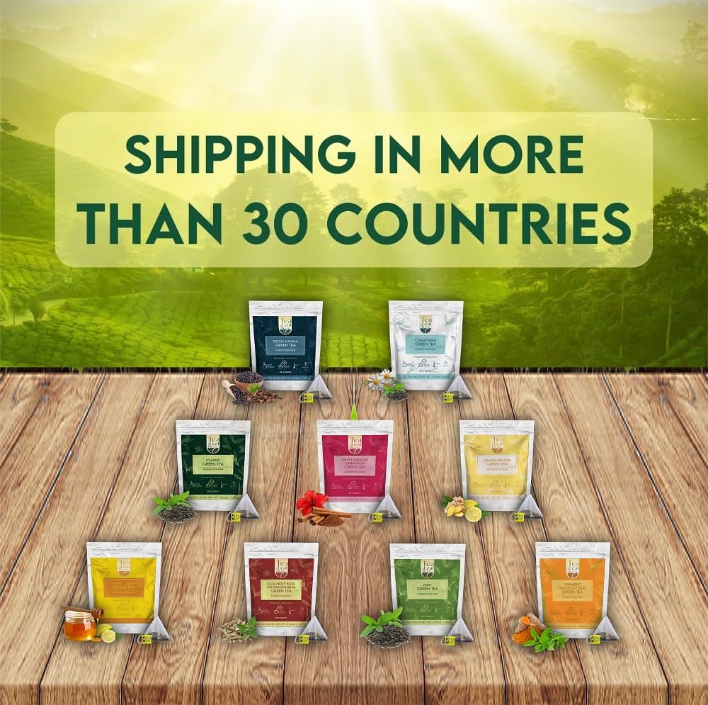 Chamomile Honey Lemon Green Tea 3.5oz, Natural Herbal Infusion, 50 Tea Bags