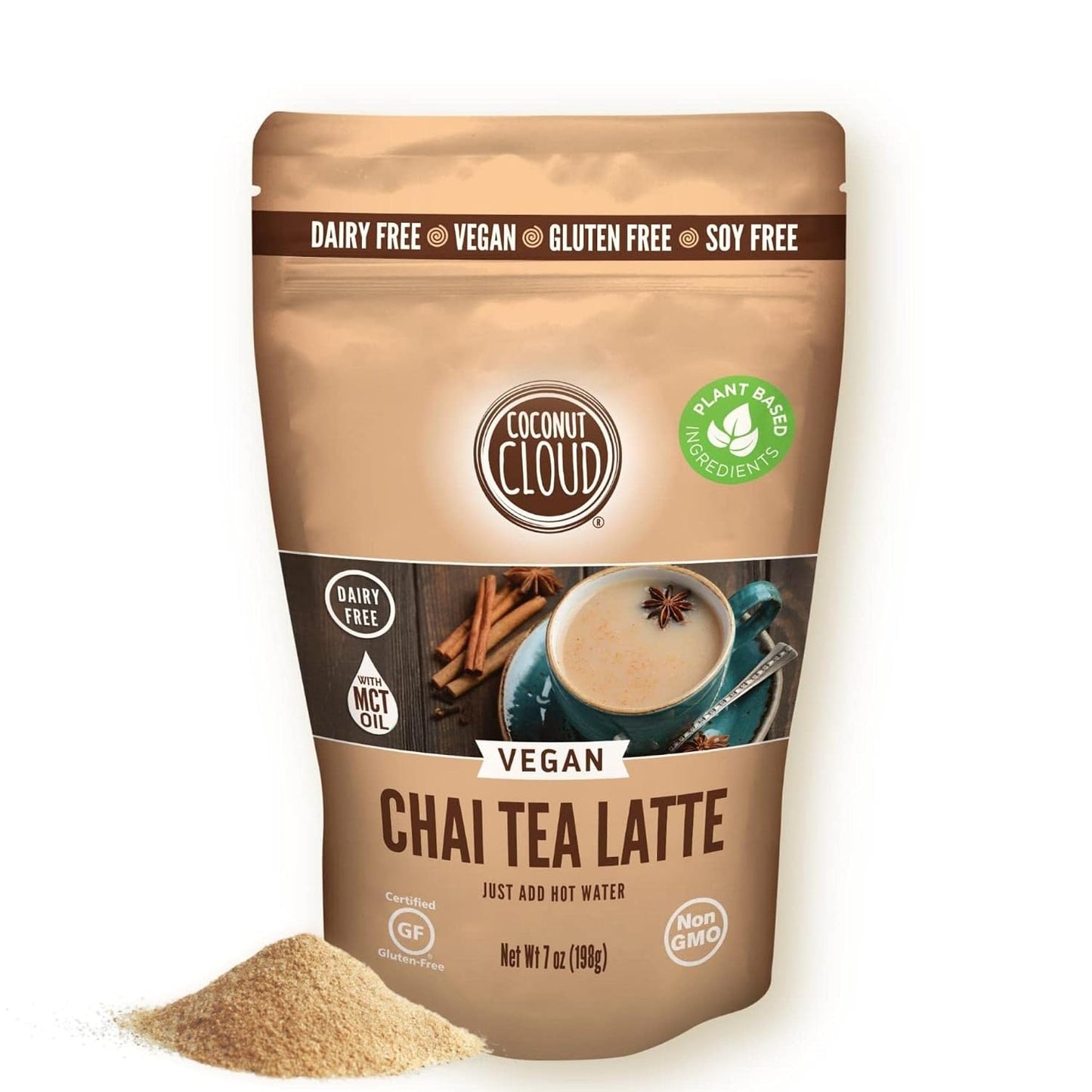Coconut Cloud: Vegan Spiced Chai Tea Latte | Creamy, Delicious & Easy Dairy Free Alternative. Made in Colorado (Lightly Sweetened, Gluten Free, Soy Free), 16 oz